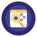 Blockchain Data Search and Analysis Icon