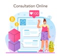 Blockchain developer online service or platform. Blockchain-based