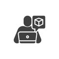 Blockchain Developer vector icon