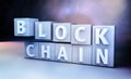 Blockchain encryption concept Royalty Free Stock Photo