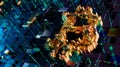 Blockchain encryption for crypto currencies bitcoin financial money records.