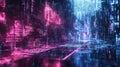blockchain high tech style code snippet dissolution Royalty Free Stock Photo