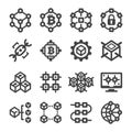 Blockchain icon Royalty Free Stock Photo