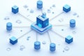 Blockchain Infrastructure and Crypto Networking Diagram