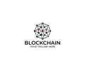 Blockchain Logo Template. Technology Vector Design Royalty Free Stock Photo