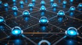 Blockchain Network Connection Concept Design Background Royalty Free Stock Photo