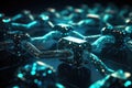 Blockchain Network Macro. Generative AI