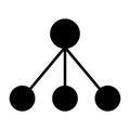 Blockchain Node Icon. Vector Simple Minimal 96x96 Pictogram