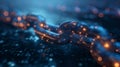 Blockchain: Representations of blockchain technology, digital ledgers, and secure transactions