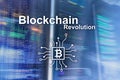Blockchain revolution, innovation technology in modern business.