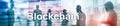 Blockchain revolution, innovation technology in modern business. Website header banner