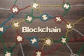 concept of blockchain Royalty Free Stock Photo