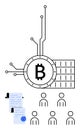 Blockchain Technology and Cryptocurrency Network Representation with People and Secure Transactions