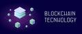 Blockchain technology - P2P distributed ledger technology DLT smart block chain decentralized secure storage. Royalty Free Stock Photo
