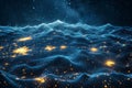Blockchain technology revolutionizing industries with secure, decentralized transactions and data