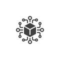 Blockchain Technology vector icon Royalty Free Stock Photo