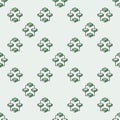 Blockchain vector blue seamless pattern. Block chain network with 4 Blocks background