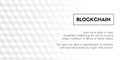 Blockchain. Vector geometrical abstract white cubes background template