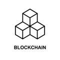 Blockchain vector icon