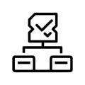 Blockchain Voting Icon â Digital Election Security Vector Royalty Free Stock Photo