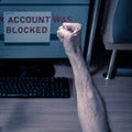 Blocked banking account