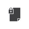 Blocked file vector icon