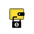 Blocked Money Icon, Locked Dollar, Blocked Card