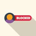 Blocked user account is not allowed to access system