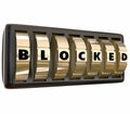 Blocked Word Safe Dials Locked Access Secure Safety Protection