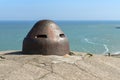 Blockhouses atlantic wall bunker in Dieppe, Normandy, France Royalty Free Stock Photo