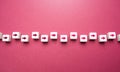 Blocks with arrows go in a chain. Movement in one direction. Set course, make your way. Moving forward, step by step. Motivation,