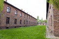 Blocks from Auschwitz concentration camp complex Royalty Free Stock Photo