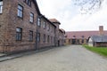 Blocks from Auschwitz concentration camp complex Royalty Free Stock Photo