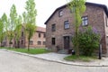 Blocks from the Auschwitz concentration camp Royalty Free Stock Photo