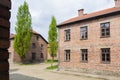 Blocks from Auschwitz concentration camp complex Royalty Free Stock Photo