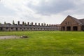 Blocks from Auschwitz concentration camp complex Royalty Free Stock Photo
