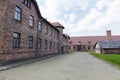Blocks from Auschwitz concentration camp complex Royalty Free Stock Photo