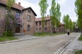 Blocks from Auschwitz concentration camp complex Royalty Free Stock Photo