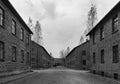 Blocks in Auschwitz Concentration Camp Royalty Free Stock Photo