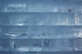 Blocks of Clear Ice form a Wall Royalty Free Stock Photo