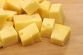 Blocks of Dutch cheese Royalty Free Stock Photo