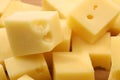 Blocks of Dutch cheese Royalty Free Stock Photo