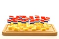 Blocks of Dutch cheese Royalty Free Stock Photo