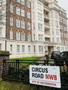 Blocks of flats in an exclusive district of London St. JohnÃ¢â¬â¢s woood