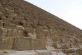 Blocks of Great Pyramid of Giza, Egypt Royalty Free Stock Photo