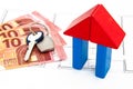 Blocks House Money Key Royalty Free Stock Photo