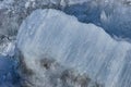 Blocks of ice on the river. Ice texture on a spring day under the sun. Royalty Free Stock Photo