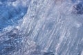 Blocks of river ice in spring. Fast melting. Ice texture on a spring day under the sun. Amur river. Ice needles Royalty Free Stock Photo