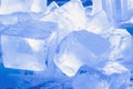 Blocks of ice in winter close-up Royalty Free Stock Photo