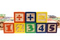 Blocks Numbers And Math Signs